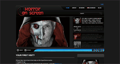 Desktop Screenshot of horroronscreen.com